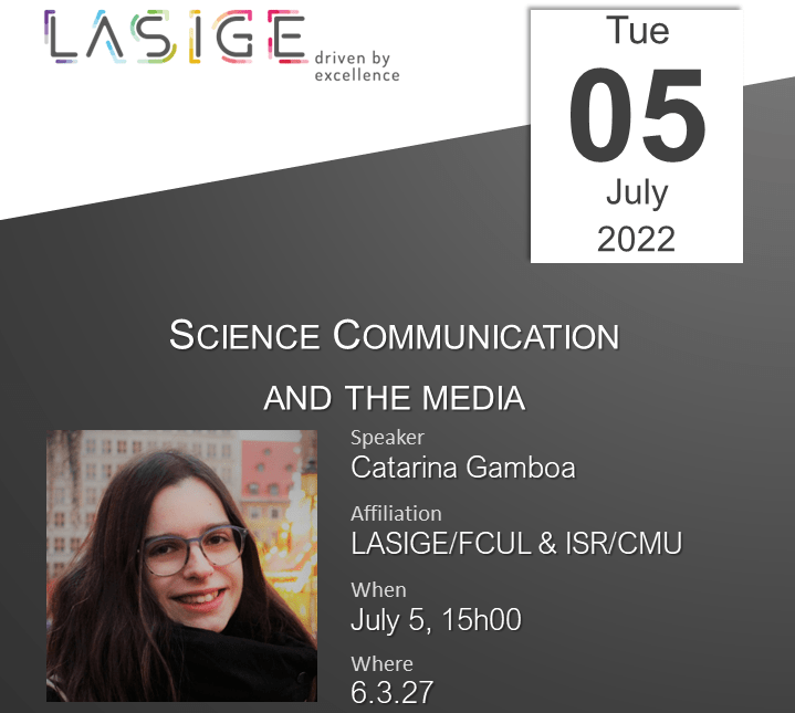 Talks @ LASIGE: Catarina Gamboa