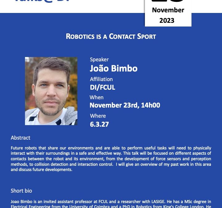 Talks @ DI: João Bimbo